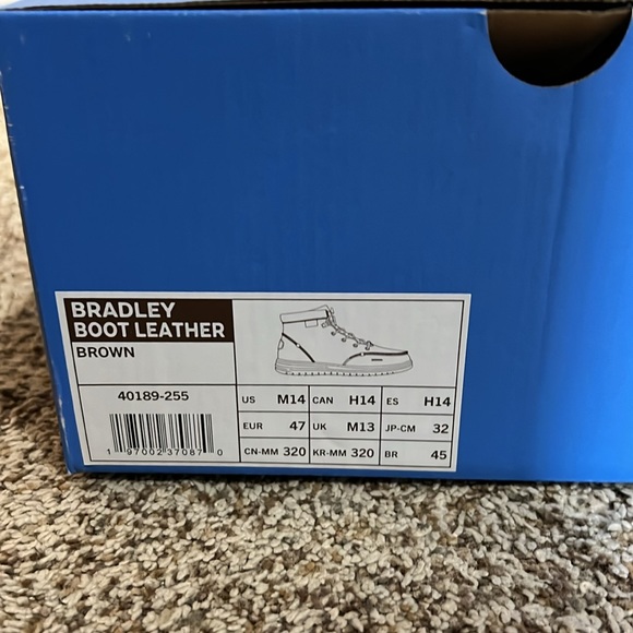 Men’s hey dude. Size 14. Bradley leather boot - Picture 6 of 6